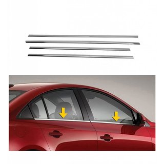 Okenske obrobe (4 kosi, nerjavno jeklo) Skoda Superb 2001–2009 fotografija 1