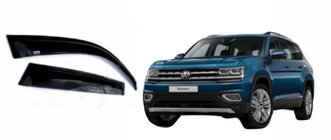 Volkswagen Atlas (Terramont) 2016– Deflektorji oken (4 kosi, SIM) fotografija 1