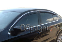 Volkswagen Touareg 2010–2018 Kromirani deflektorji oken (4 kosi, SIM) fotografija 1