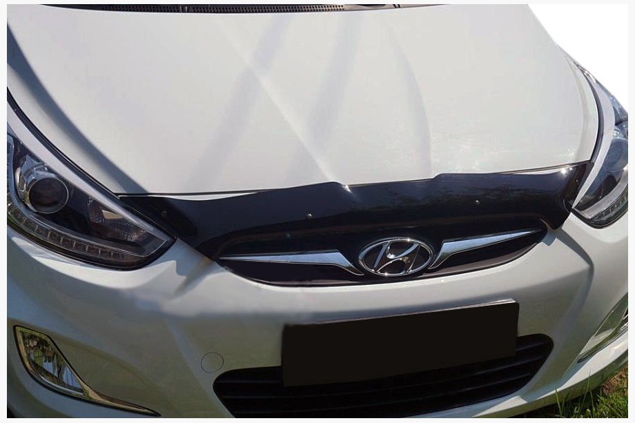 Hyundai Accent 2011–2017 Kratki deflektor pokrova motorja 2010-2014 (SIM) Image