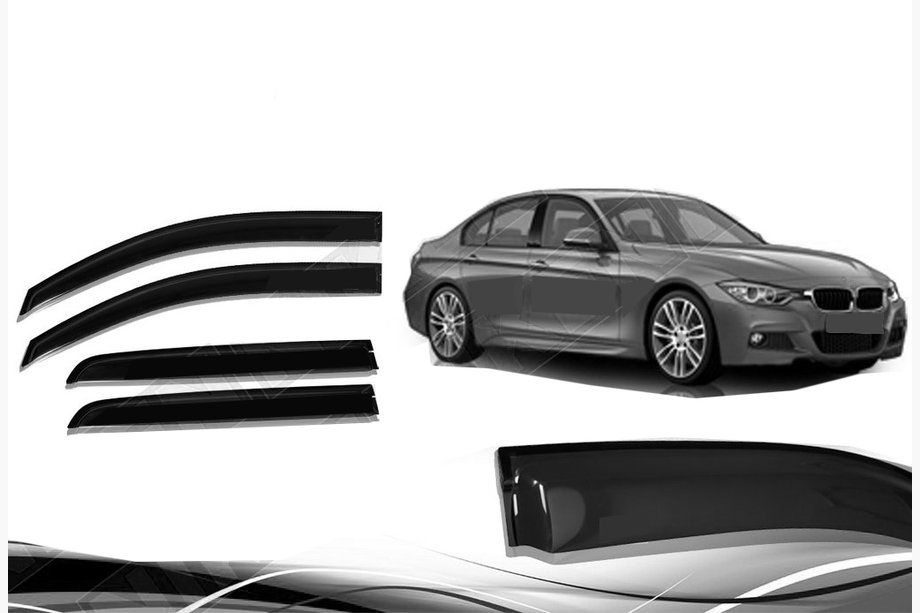 BMW serija 3 F30/F31 2012–2019 Vetrni deflektorji oken Niken (4 kos) Image