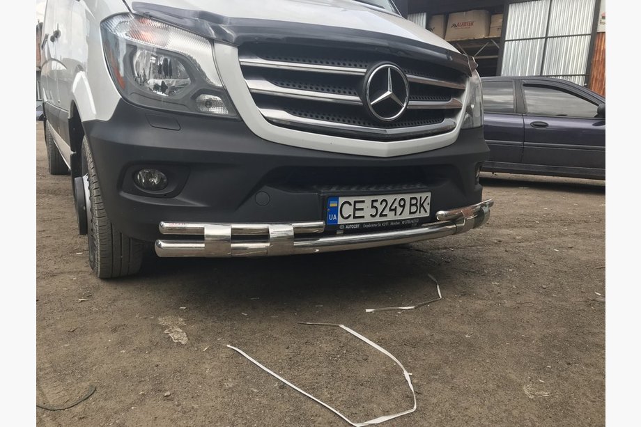 Mercedes Sprinter W906 2006–2018 Sprednja spodnja zaščitna cev Shark (nerjaveče jeklo) od 2013 Fotografija 4