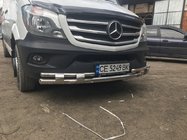 Mercedes Sprinter W906 2006–2018 Sprednja spodnja zaščitna cev Shark (nerjaveče jeklo) 2006-2013 fotografija 4