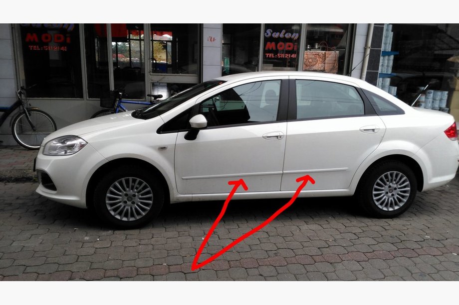 Fiat Linea 2006–2018 Plastične letve vrat (komplet) Image