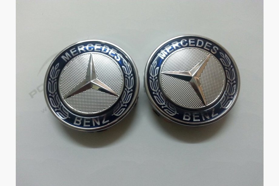 Mercedes GLE/ML class W166 2011–2018 Sredinski pokrovčki za originalna platišča 71 mm (modri, 4 kos) Image