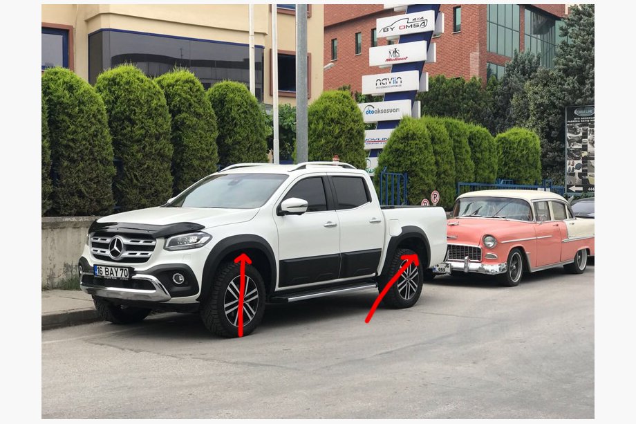 Mercedes X class 2017–2020 Razširitve blatnikov (za lakiranje) Image