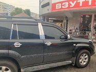 Toyota Land Cruiser Prado 120 2002–2009 Letve za stebričke vrat (8 kos, nerjavno jeklo) fotografija 1