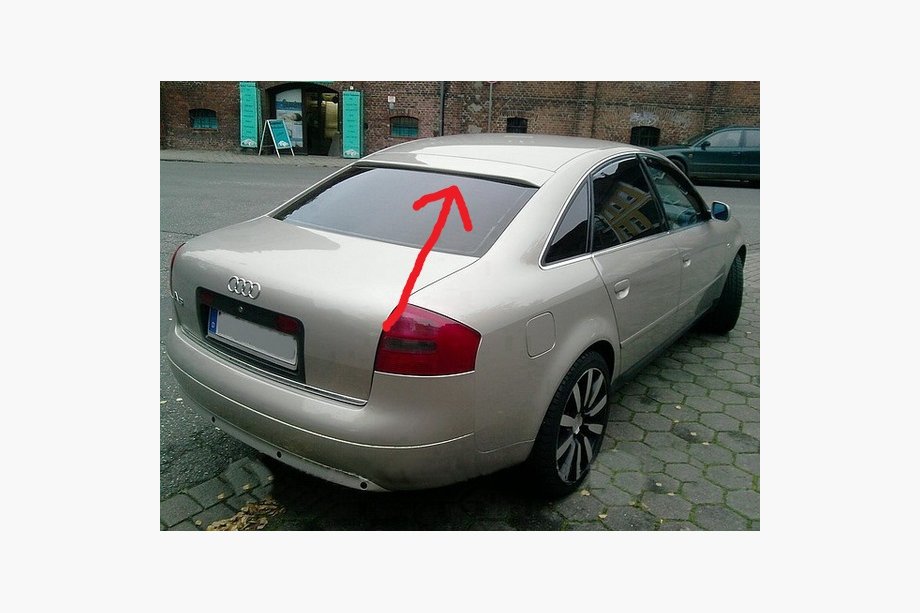 Audi A6 C5 2001–2004 Razprodaja! Spojler za zadnje steklo (stekloplastika, za lakiranje) Image