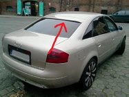 Audi A6 C5 2001–2004 Razprodaja! Spojler za zadnje steklo (stekloplastika, za lakiranje) fotografija 1