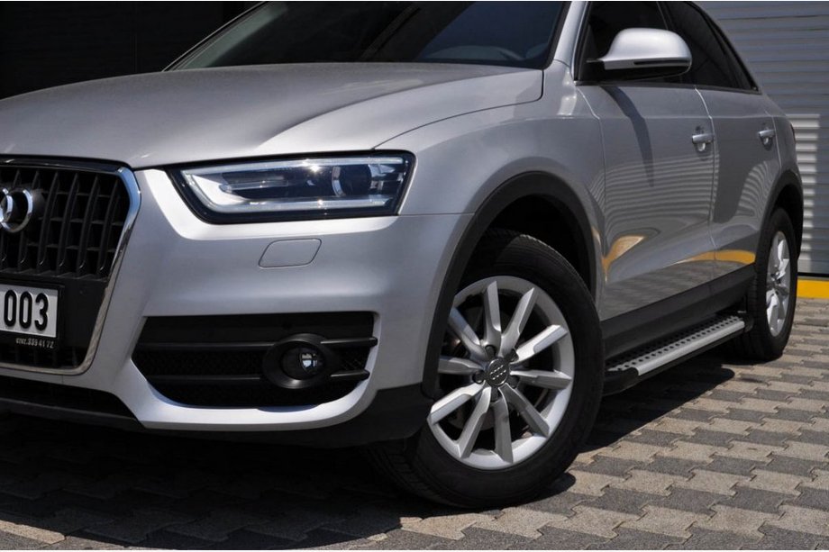 Audi Q5 2008–2017 Stranske stopnice Allmond Grey (2 kosa, aluminij) Image