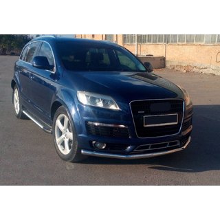 Stranski pragovi Line (2 kos, aluminij) Audi Q7 2005–2015 fotografija 1