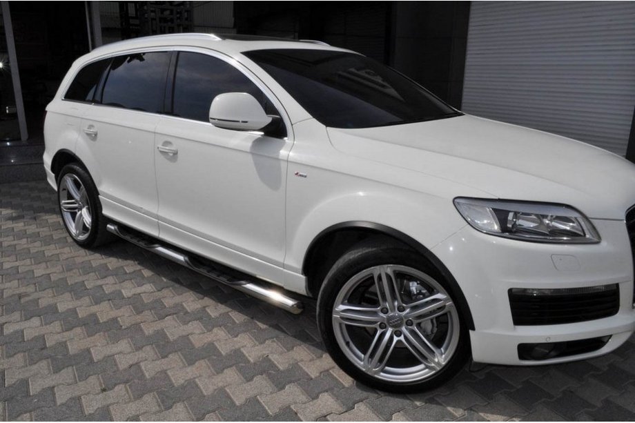 Audi Q5 2008–2017 Bočne zaščitne cevi (2 kos, nerjavno jeklo) Image
