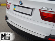 BMW X5 E70 2007–2013 Okrasna letev za zadnji odbijač NataNika (nerjaveče jeklo) fotografija 1
