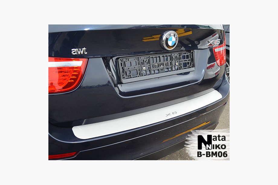 BMW X6 E71 2008–2014 Natanika zaščitna letev zadnjega odbijača (nerjavno jeklo) Image