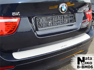 BMW X6 E71 2008–2014 Natanika zaščitna letev zadnjega odbijača (nerjavno jeklo) fotografija 1