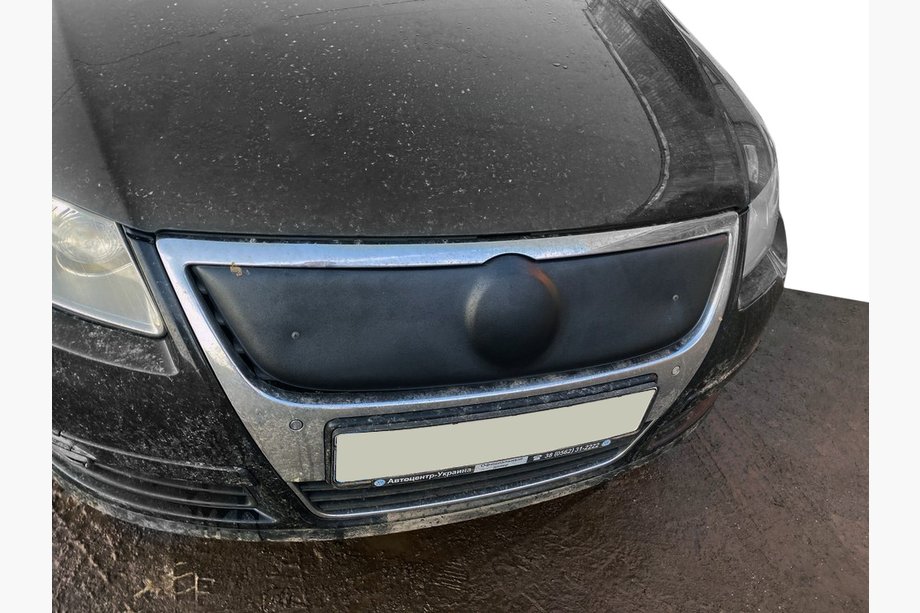 Volkswagen Passat B6 2006–2012 Zimska prekrivna maska za mrežo hladilnika (zgornja) mat Fotografija 3