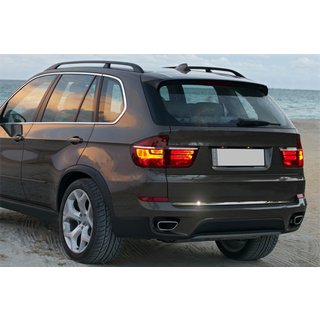 Nerjaveča zaščitna letvica roba prtljažnika BMW X5 E70 2007–2013 fotografija 1