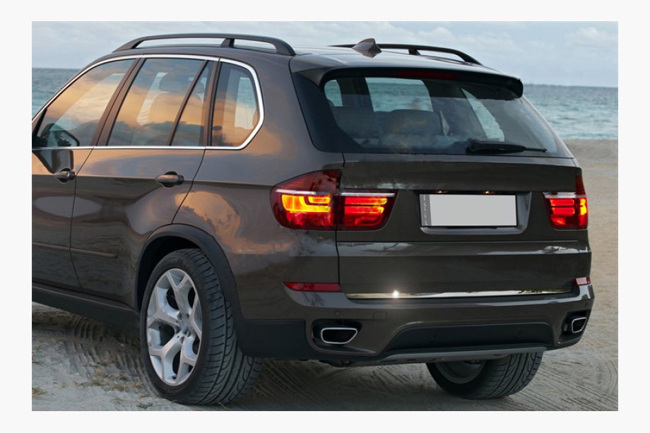 BMW X5 E70 2007–2013 Nerjaveča zaščitna letvica roba prtljažnika Image
