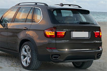 BMW X5 E70 2007–2013 Nerjaveča zaščitna letvica roba prtljažnika fotografija 1