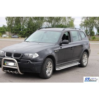 Bočne stopnice KB001 (nerjavno jeklo) BMW X3 E83 2003–2010 fotografija 2