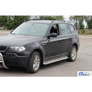 Bočne stopnice KB001 (nerjavno jeklo) BMW X3 E83 2003–2010 fotografija 3