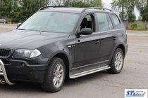 BMW X3 E83 2003–2010 Bočne stopnice KB001 (nerjavno jeklo) fotografija 3