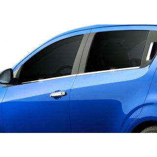 Spodnje okenske letve (nerjavno jeklo) Chevrolet Aveo T300 2011–2020 fotografija 3