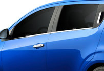 Chevrolet Aveo T300 2011–2020 Spodnje okenske letve (nerjavno jeklo) Kombilimuzina, OmsaLine – italijansko nerjaveče jeklo fotografija 3
