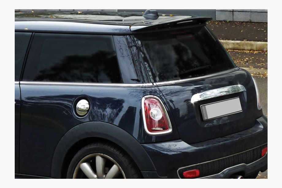 Mini Clubman R55/R56 2007–2014 Kromirana letvica nad registrsko tablico R56 (nerjavno jeklo) Image