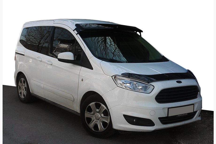 Ford Courier 2014–2023 Vizir na vetrobransko steklo (črn sijaj, 5 mm) Image