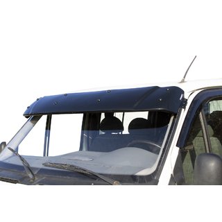 Vizir na vetrobransko steklo (črn sijaj, 5 mm) Ford Transit 1991–2000 fotografija 1