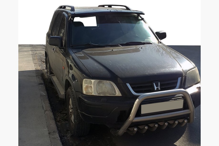 Honda CRV 1996–2001 Vizir na vetrobransko steklo (črn sijaj, 5 mm) Image