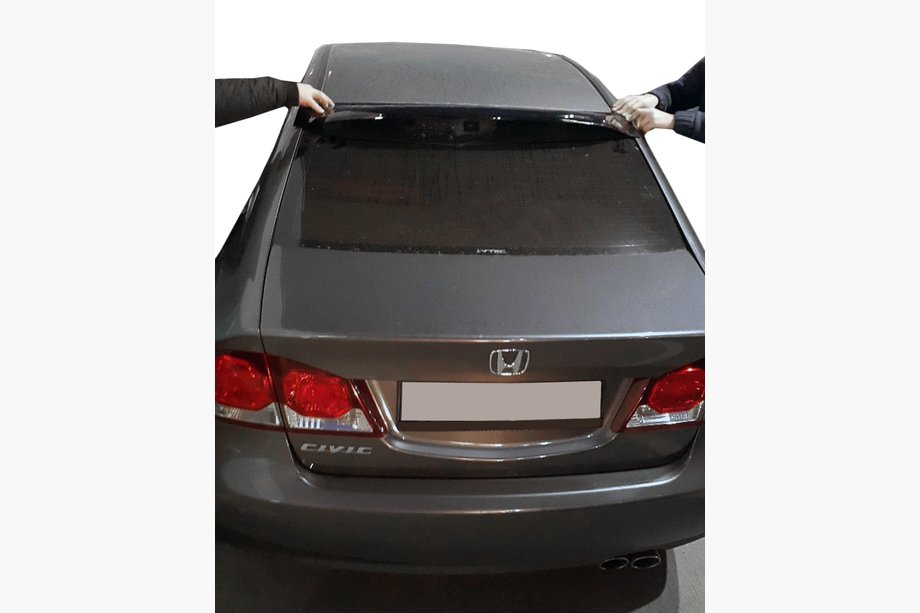 Honda Civic Sedan VIII 2006–2011 Spojler za zadnje steklo (črn, ABS) Image
