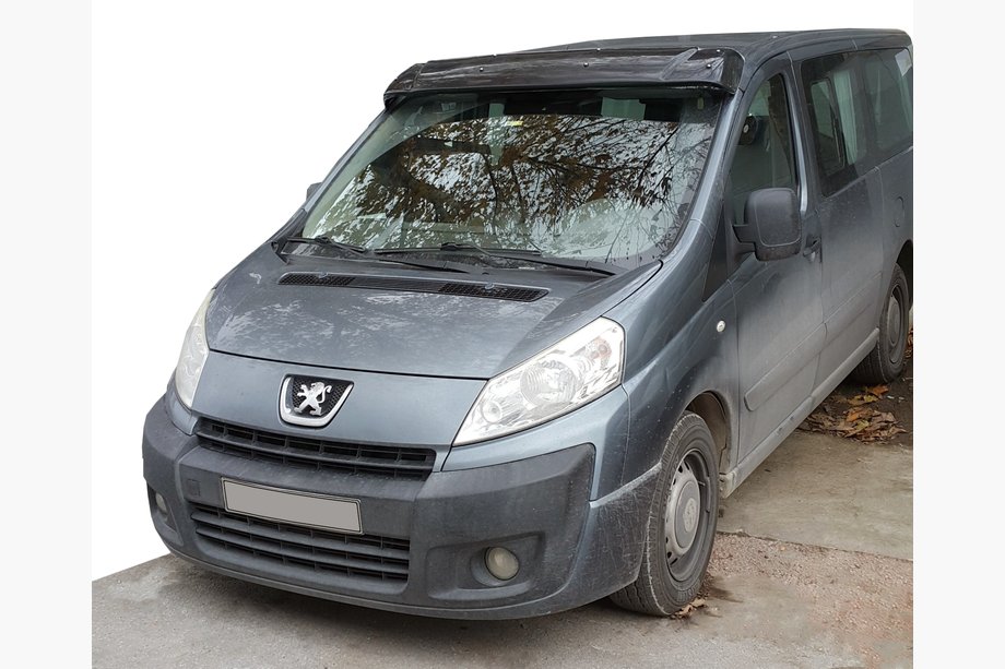 Fiat Scudo 2007–2015 Vizir na vetrobransko steklo (črn sijaj, 5 mm) Image