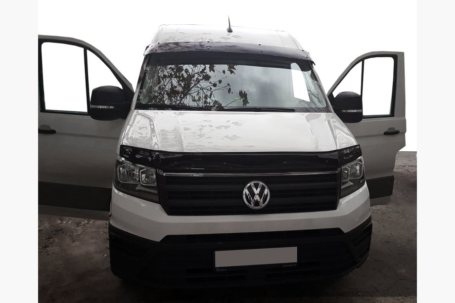 Volkswagen Crafter 2016– Deflektor vetrobranskega stekla (sijajno črna, 5 mm) Image