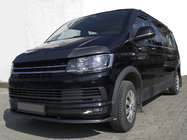 Volkswagen T6 2015–2024 Sprednji lip spojler, karbon videz 2015-2018 (ABS) fotografija 1