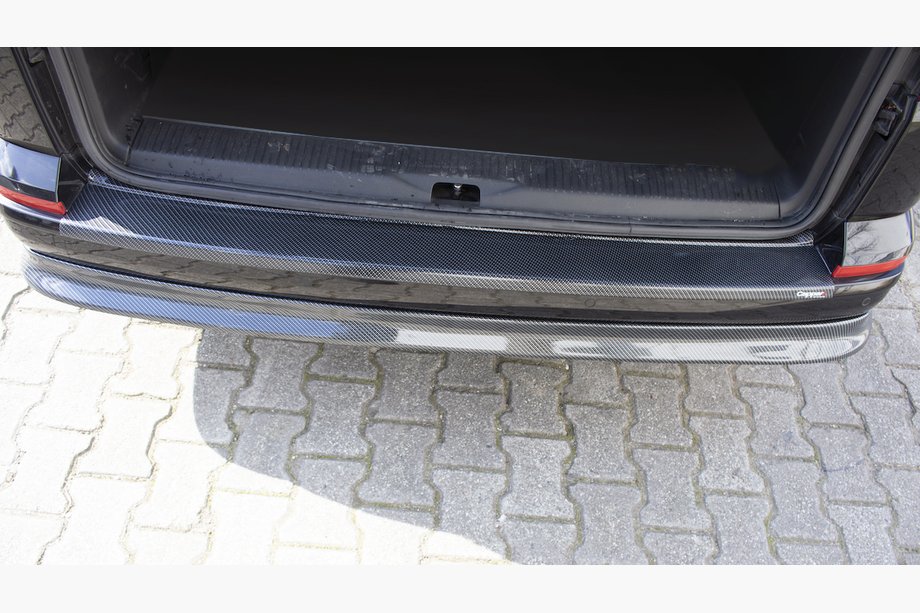 Volkswagen T6 2015–2024 EuroCap zaščitna letev za zadnji odbijač, carbon look (ABS) Image
