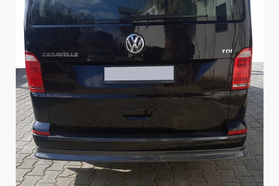 Volkswagen T6 2015–2024 Zadnji lip dodatek v karbon videzu (ABS) Image
