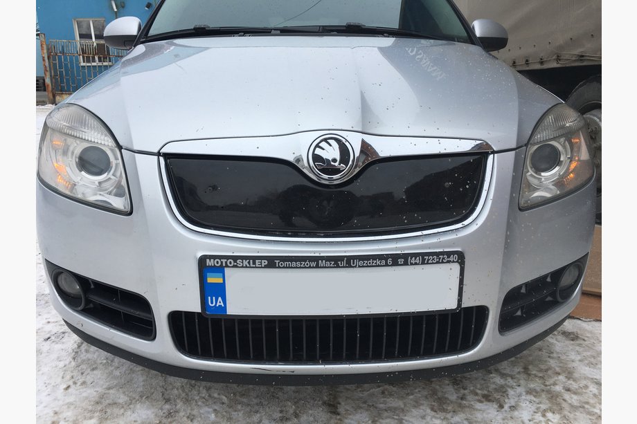 Skoda Fabia 2007–2014 Zimski pokrov rešetke hladilnika (2007-2010, zgornji) Mat Image