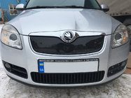 Skoda Fabia 2007–2014 Zimski pokrov rešetke hladilnika (2007-2010, zgornji) Mat fotografija 1