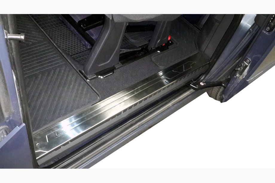 Ford Custom 2013–2022 Kromirane zaščitne letvice notranjih pragov OmsaLine (nerjavno jeklo) 4 vrata Image