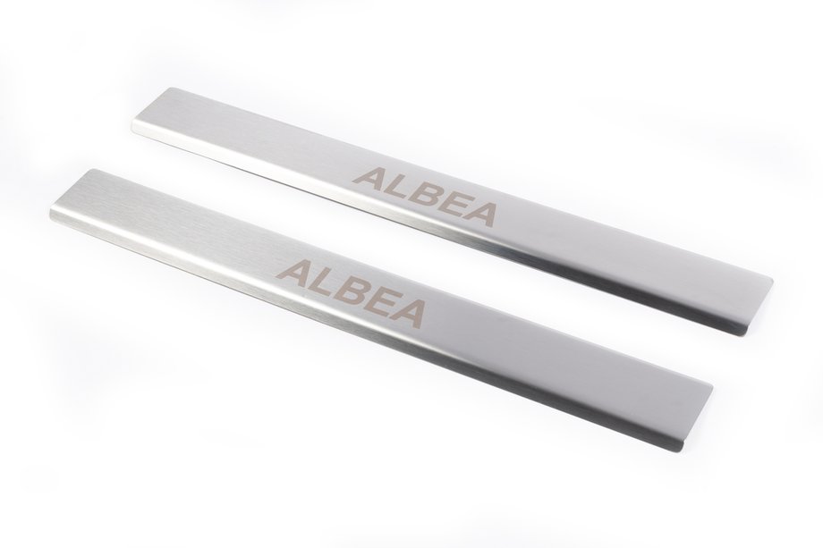 Fiat Albea 2002–2012 Zaščitne obloge pragov Carmos (2 kosa, inox) Image