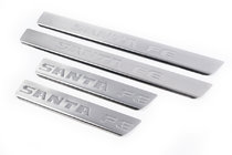 Hyundai Santa Fe 2 2006–2012 Carmos V1 obloge pragov iz nerjavečega jekla (4 kosi) fotografija 1