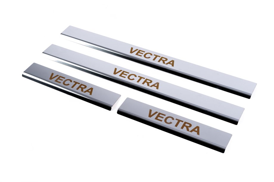 Opel Vectra B 1995–2002 Vstopne letve pragov Carmos (4 kosi, nerjaveče jeklo) Fotografija 1