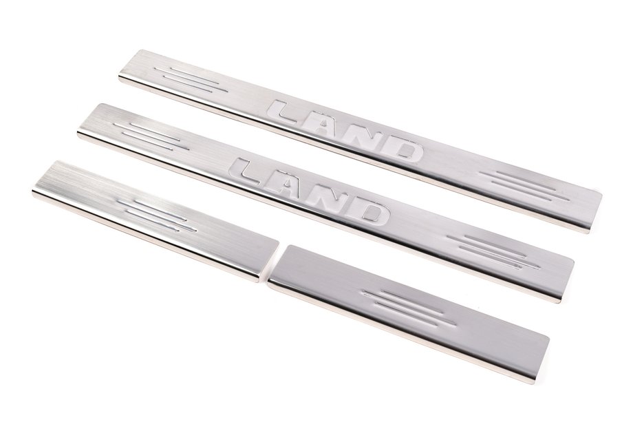 Toyota Land Cruiser 100 1998–2007 Zaščitne letve za pragove Carmos (4 kosi, nerjavno jeklo) Image