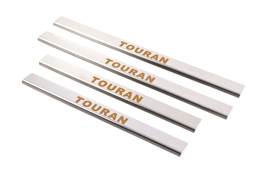 Volkswagen Touran 2003–2010 Vstopne letve pragov Carmos (4 kosi, nerjaveče jeklo) Image