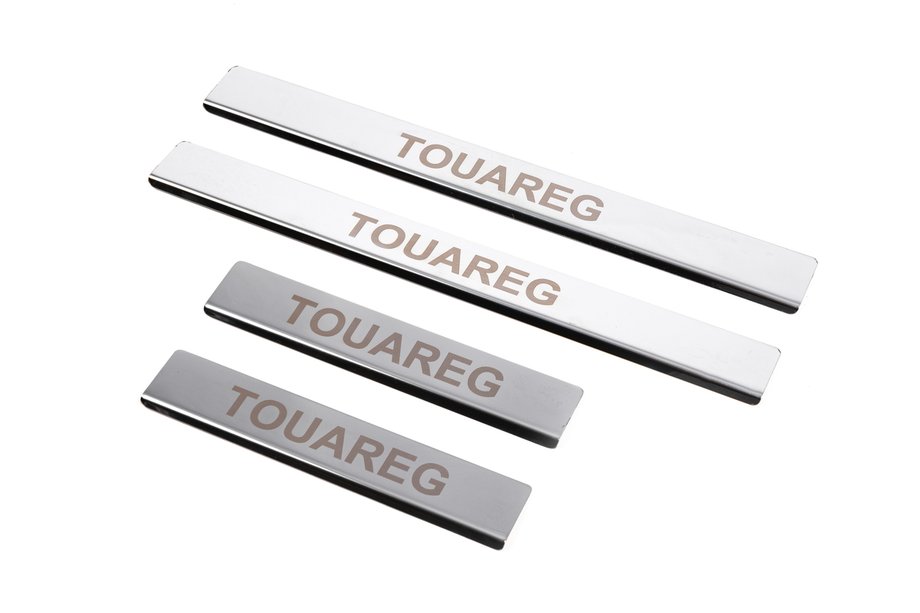 Volkswagen Touareg 2002–2010 Nerjaveče obloge pragov vrat Carmos V1 (4 kosi) Image