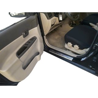 Carmos V1 okrasne letve pragov (4 kosi, nerjaveče jeklo) Hyundai Accent 2006–2010 fotografija 2