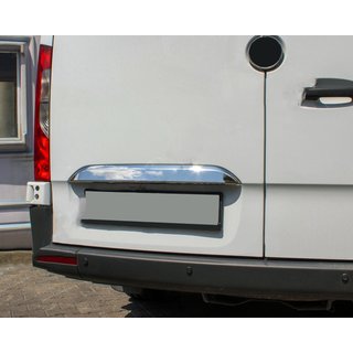 Kromirana letvica nad registrsko tablico (nerjaveče jeklo)