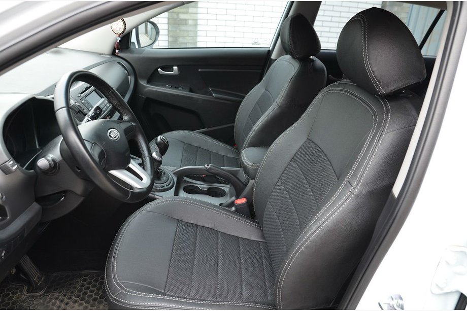 Kia Sportage 2010–2015 Modelno prilegajoče prevleke za sedeže SoyuzAuto Dynamic Image